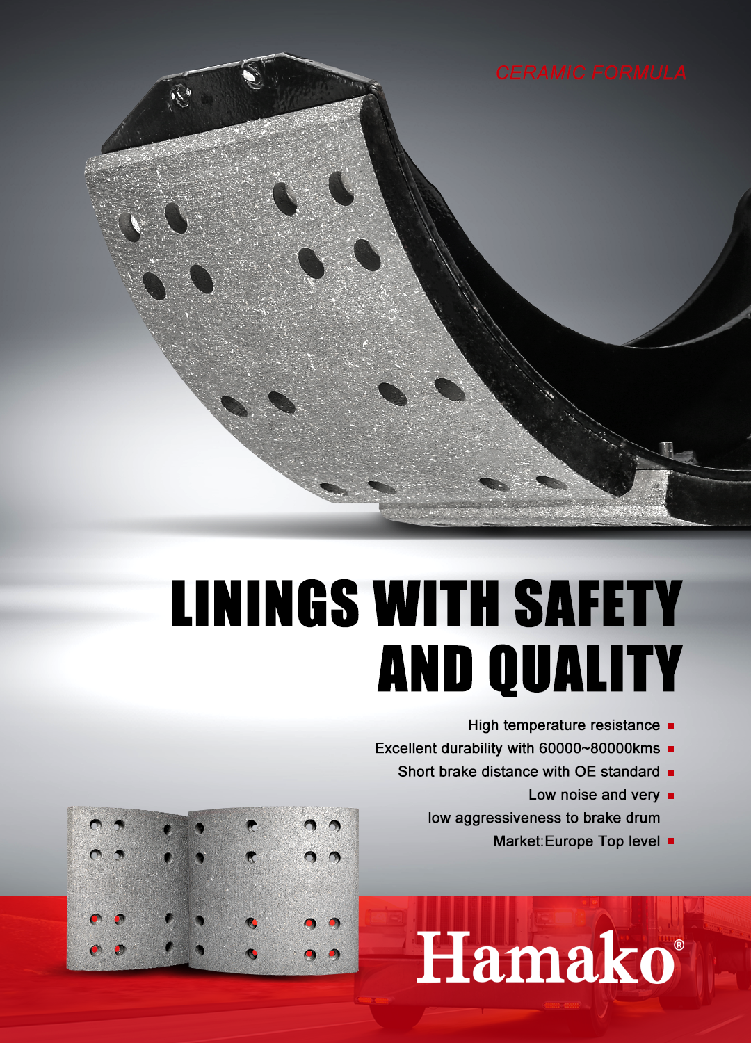 Introduction of brake lining material 